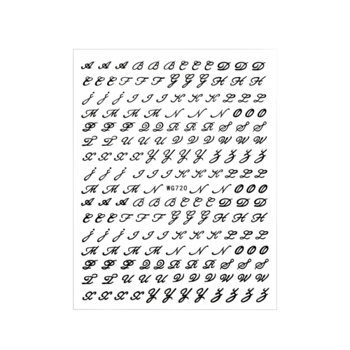 2-9mm Alphabet Letters Numbers Decor Stickers Gold Silver Epoxy Resin