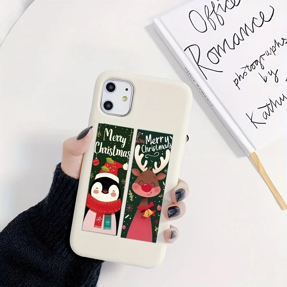 120pcs Christmas Stickers Roll - Cute Santa Polar Bear, Merry