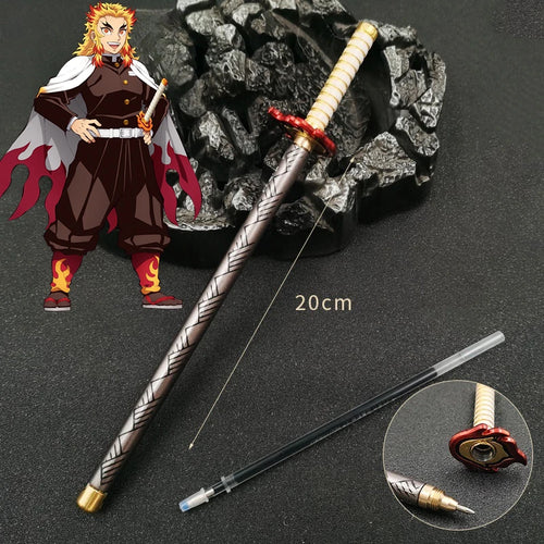 20cm Demon Slayer Signature Pen Mitsuri Shinobu Alloy Real Size