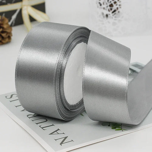 25yards/Roll 40mm Satin Ribbons Crafts Bow DIY Gift Wrap Wine Red