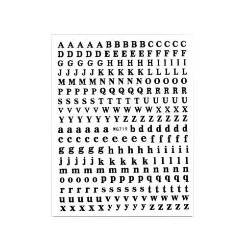 2-9mm Alphabet Letters Numbers Decor Stickers Gold Silver Epoxy Resin