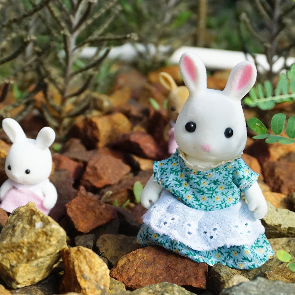 Rabbit Doll 1/12 Micro Dollhouse Reindeer Sheep Elephant Squirrel