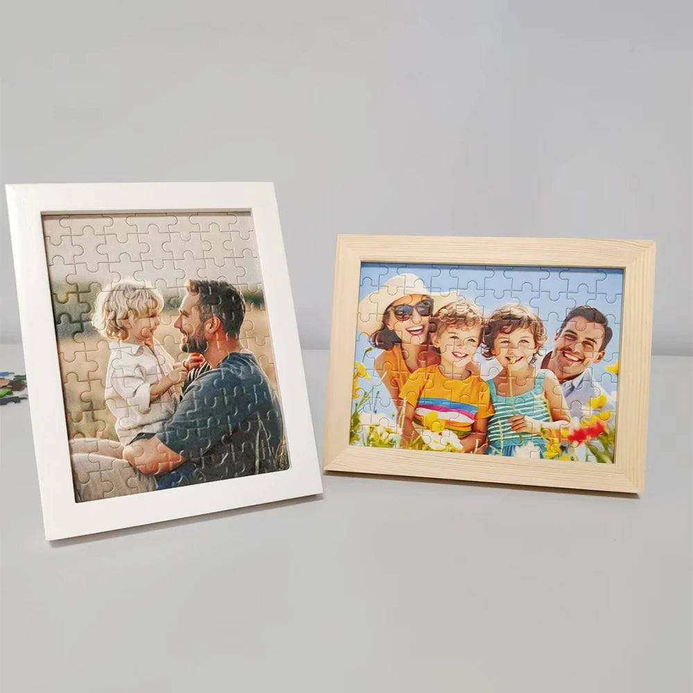 【Custom】Framed Wooden Puzzles, Custom Graduation Photo Puzzles as