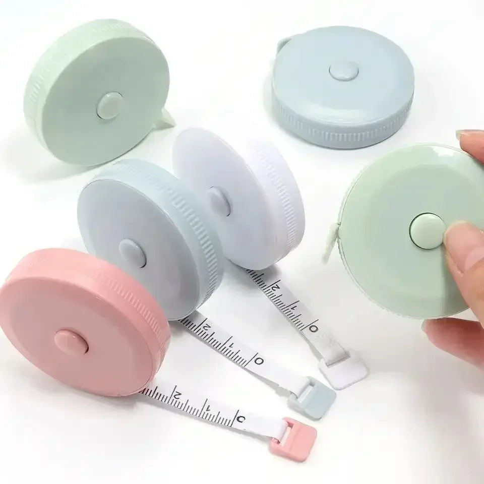 Double Scale Ruler Plastic Roll Tape Mini Tape Measure Accurate