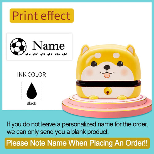 ‌Personalized Baby Name Stamp Set - Custom Waterproof Ink Seal for
