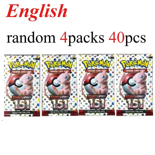 40 Pcs Pokemon Card Prismatic 151 Evolutions English Booster Battle