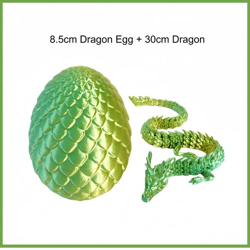 3D Mini Chinese Dragon Surprise Egg Movable Joint Tabletop Decoration
