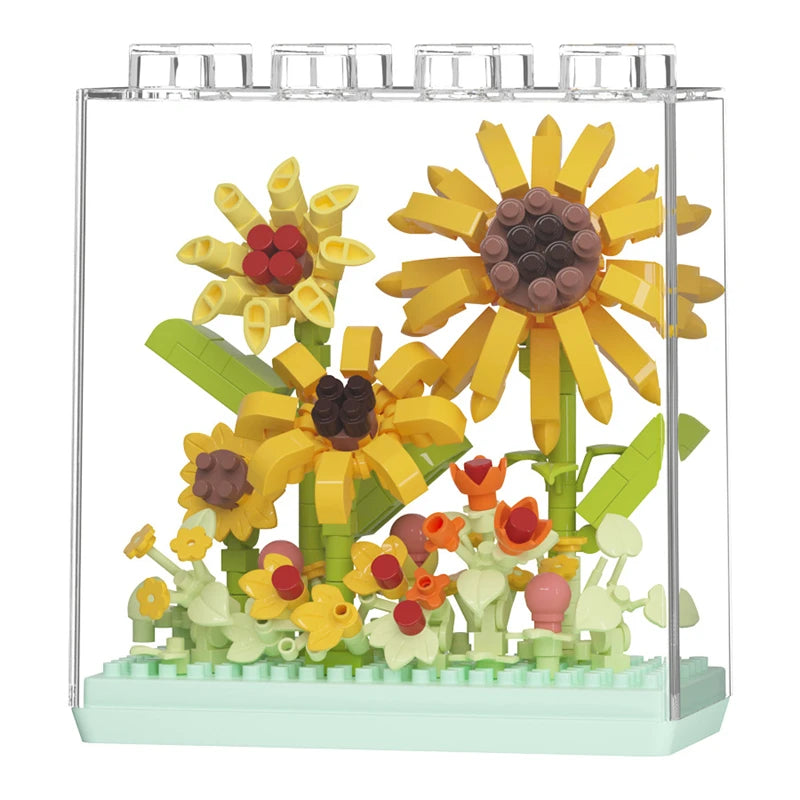 Creative building blocks Dream Flower Box Everlasting Flower Series