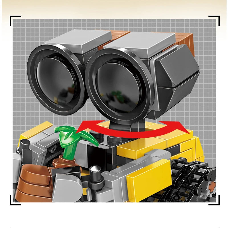 Hot  mini Wall-E Building Block Kit MOC Idea Technical Classic Movie