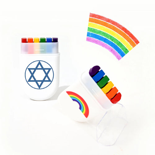 2 Pcs Rainbow Crayon Paint Color Set - Birthday Party Colorful Theme