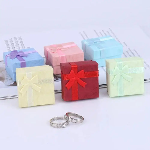 12pcs Fashion Jewelry Packaging Box Multi-color Earrings Ring Box