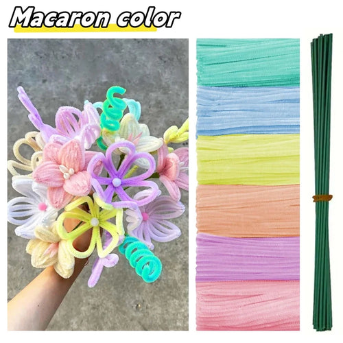 500/600 Pieces Pipe Cleaners Chenille Stems 12 Inch Craft Supplies