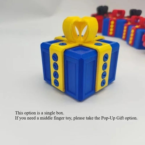 The Annoying Present with Middle Finger in A Box Gift Box with Screws