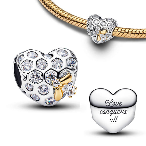 New 925 Sterling Silver Charms Heart Bee Flower key Lock Earrings