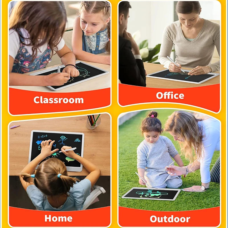 11/13/16 Inch LCD Drawing tablet Writing Board Kids Doodle Painting