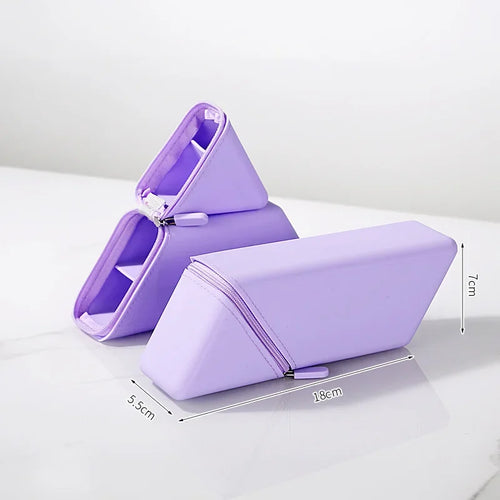Stylish Silicone Pen Holder-Foldable Desktop Organizer for Office &