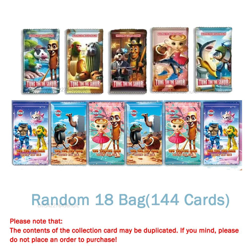 8/288Pcs Collection Cards Italian Brainrot Tungtungtung Sahur