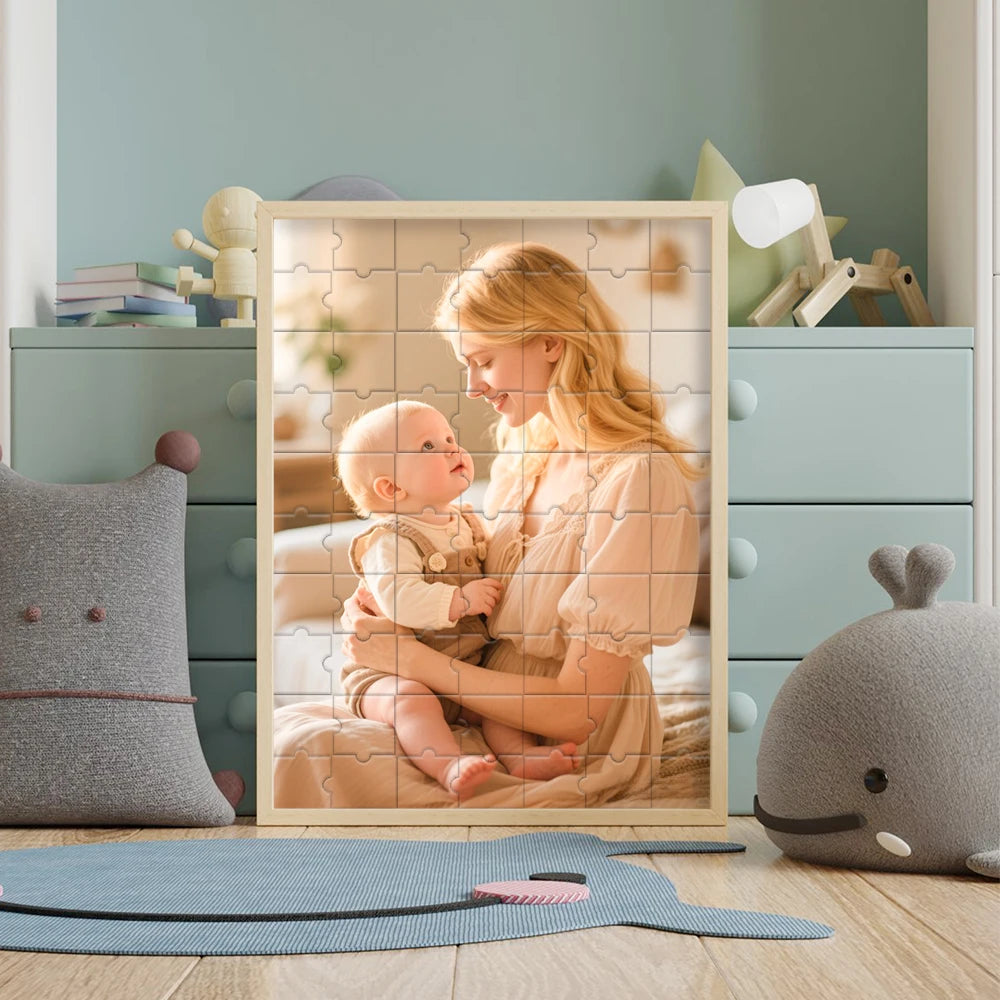 【Custom】Framed Wooden Puzzles, Custom Graduation Photo Puzzles as