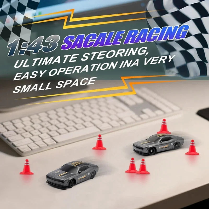 4WD Racing 1:43 or 1:64 RC Electric Drift Car Radio Full Proportional