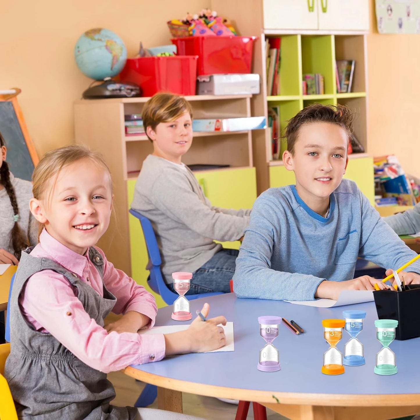 1PCS 3/5/10/15/30 Minutes Colorful Hourglass Sandglass Children Kid