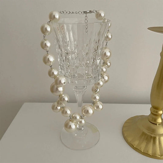 ZAKOL Elegant Imitation Pearl Necklace for Women Korean Fashion Perlas
