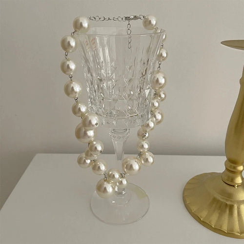 ZAKOL Elegant Imitation Pearl Necklace for Women Korean Fashion Perlas