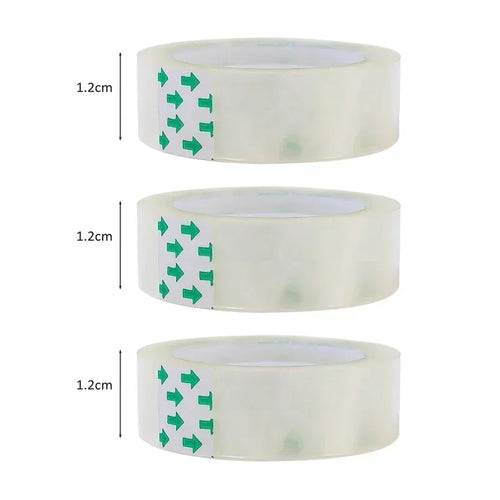 10/5/1 Rolls Premium Transparent Tape 0.8cm 1.2cm 1.8cm Multifuntion