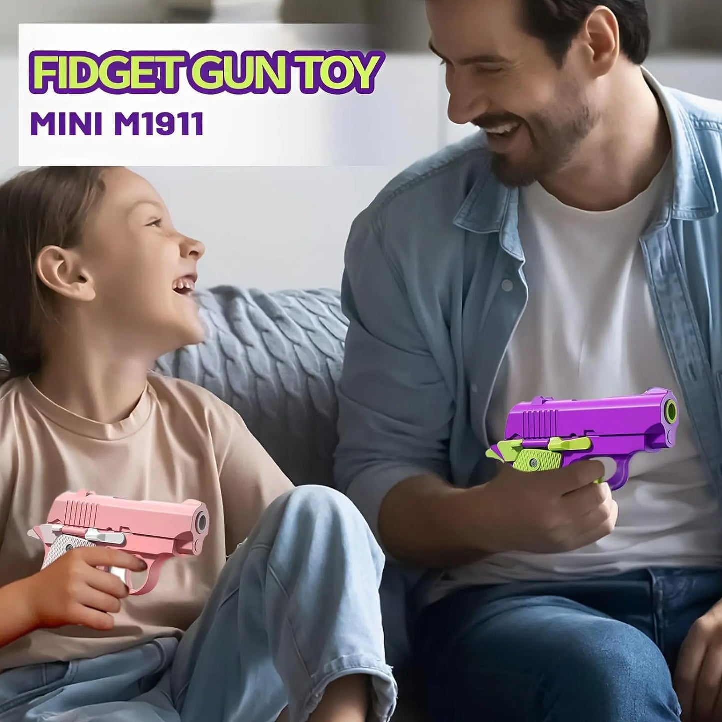 New Arrival Stress Relief ABS Plastic Mini 1911 3D Printed Gravity