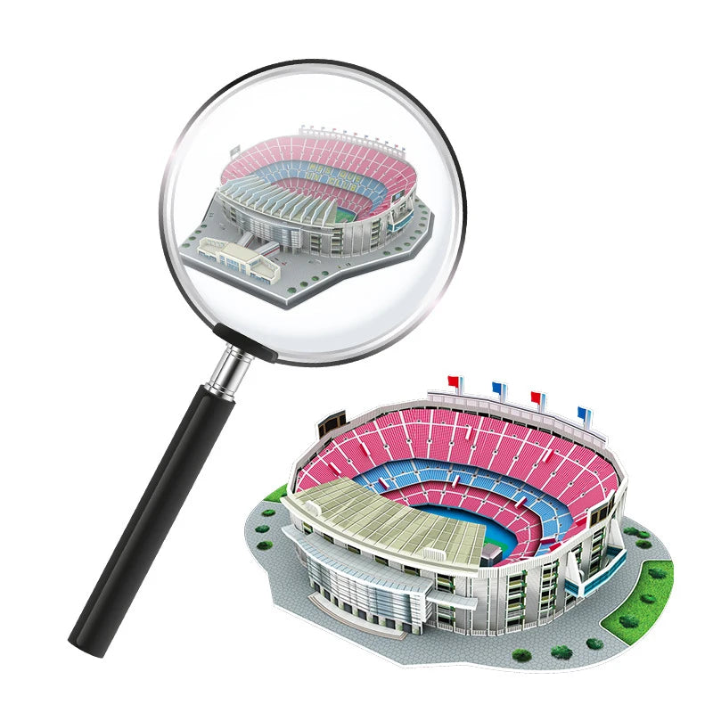Miniature Football Field 3D DIY Puzzle World Famous Stadiums Models