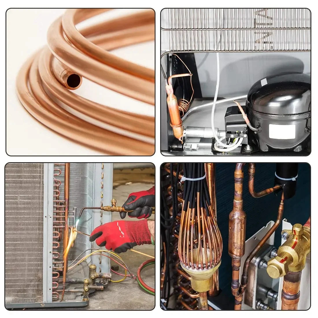 1Meter T2 Copper Soft Copper Tube Coil OD 2~12mm ID 1~10mm 99.9%Pure
