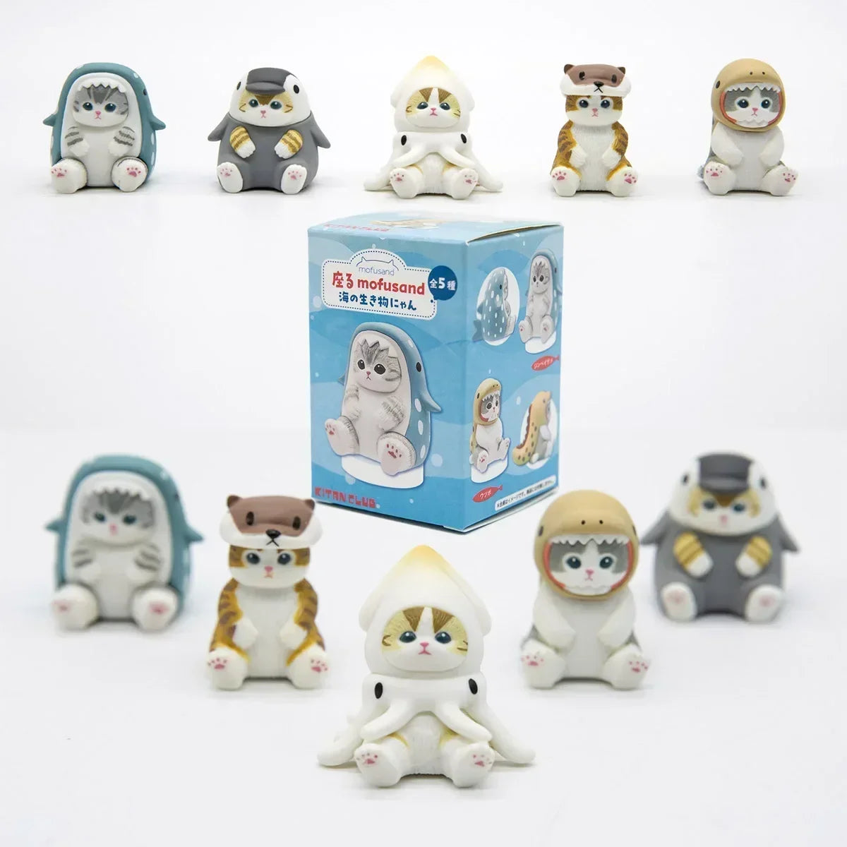 Cat Marine Organism Sea Life Blind Box Cute Action Figure Octopus