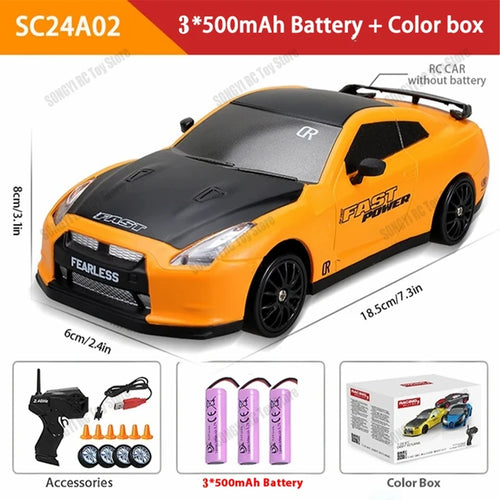 4WD RC Drift Car 2.4GHz 4x4 Racing RTR Radio Truck LED Lights Stunt