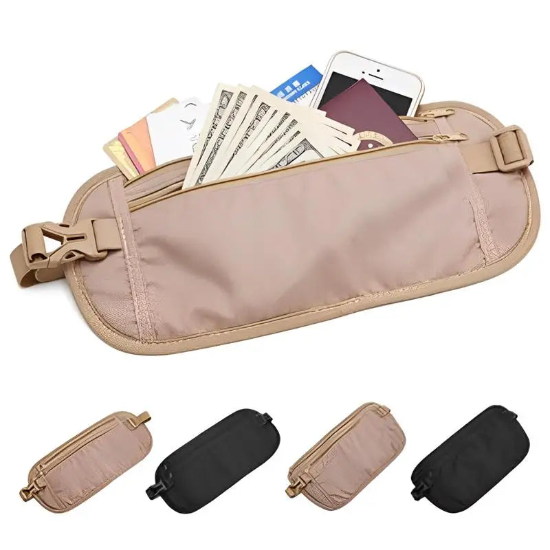 Sport Running Wais Bag Invisible Travel Waist Packs Pouch For Passport