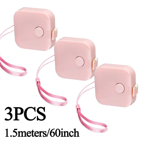Double Scale Ruler Plastic Roll Tape Mini Tape Measure Accurate