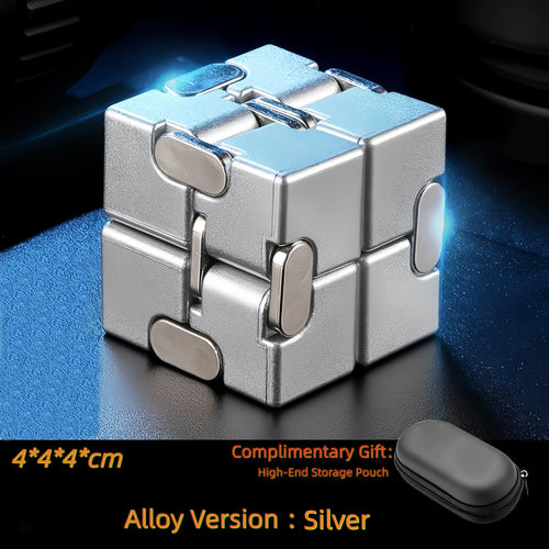 Alloy&Plastic Infinity Cube Fidget Toy Ultra-Durable Sensory Stress
