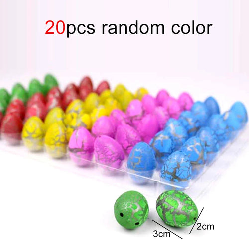 10/20/60pcs Mini Hatching Dinosaur Egg Toy Colorful Cracked Eggs