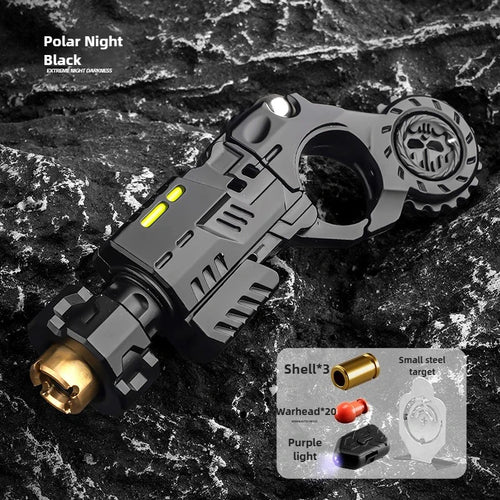 Shell-Ejecting Alloy Toy Pistol Set Stress Relief Fidget Sensory Toy