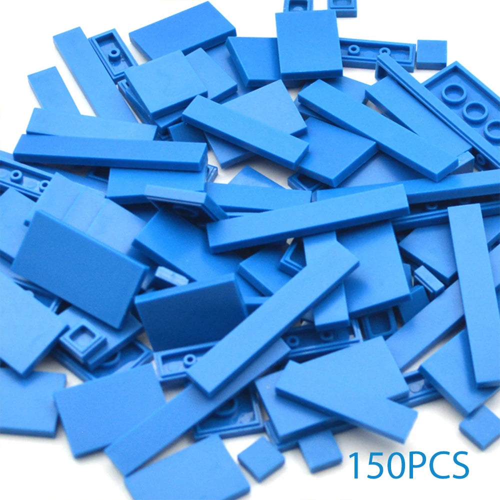 150PCS DIY Model Smooth Thin Building Blocks Multicolour Toy Parts