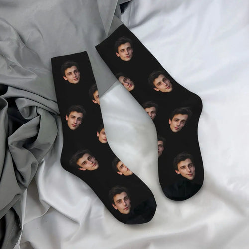 Customized face-shaped socks  Unisex customized socks  Personalized