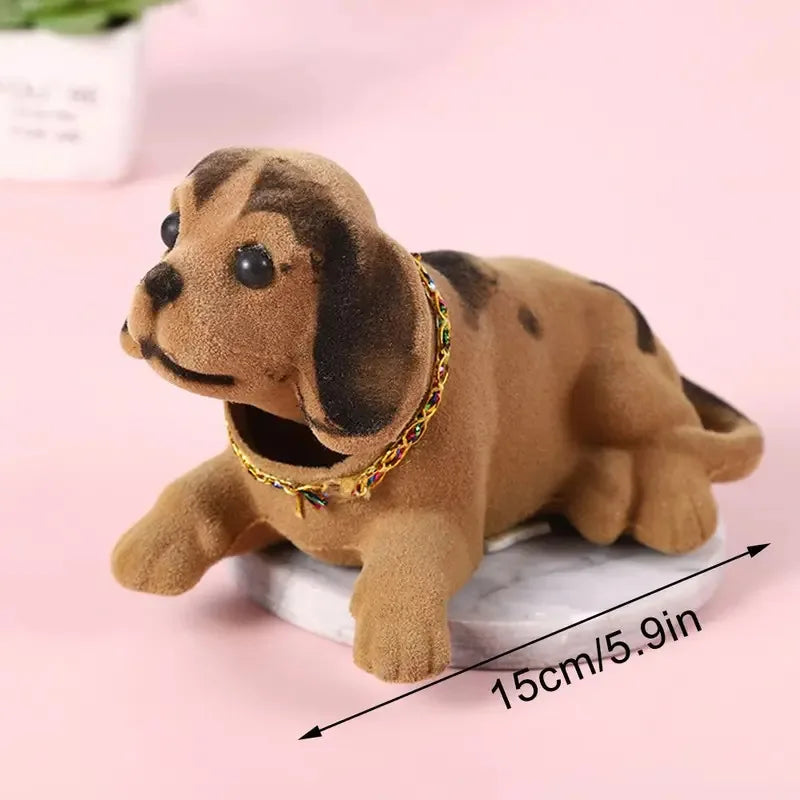 Car Ornaments Shaking Head Dog Doll, Cute Nodding Puppy Dashboard Toys