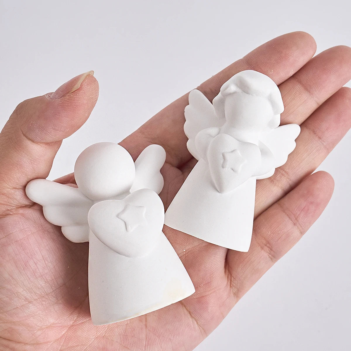 Heart Wings Angel Silicone Scented Candle Mold DIY Girl Sculpture