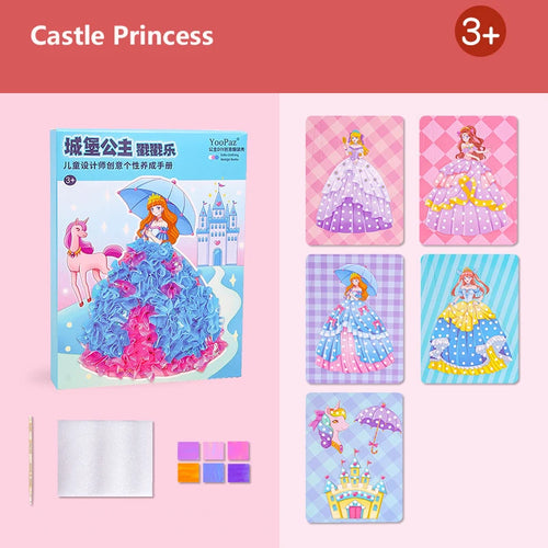 Children's Fabric Art Craze Poke Drawing Craft Toys Creative Puzzle