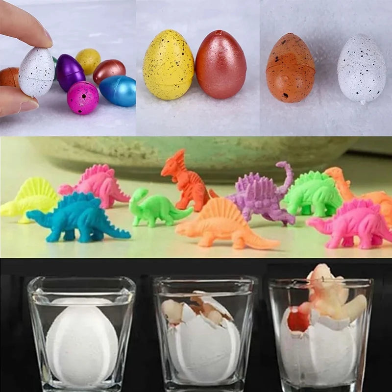 10/20/60pcs Mini Hatching Dinosaur Egg Toy Colorful Cracked Eggs