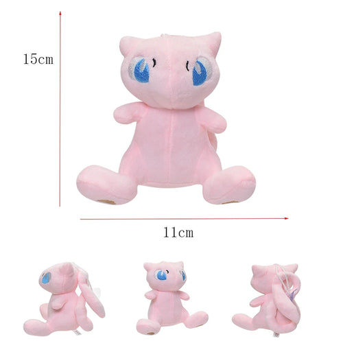Mew Pokemon Plush Doll Kawaii Cartoon Go dex Mew Plush Toys Soft