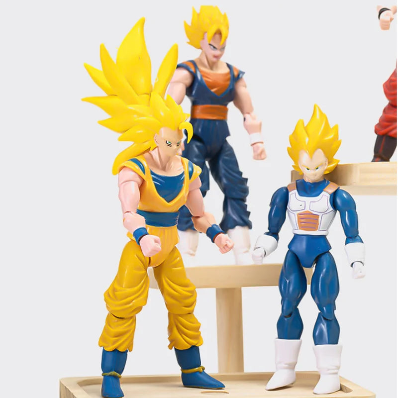 Hot-blooded Super Anime Action Figures Set - Son Goku Son Gohan Vegeta