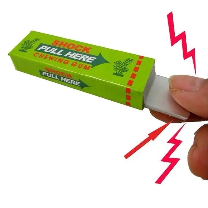 Electric Shock Joke Chewing Gum Pull Head Shocking Toy Gift Gadget