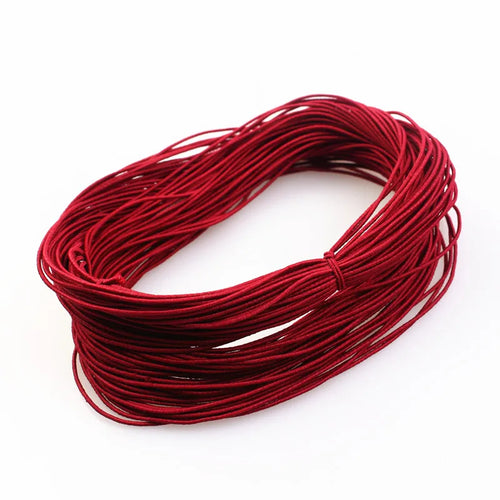 1mm 24M Braided Elastic Cord Beading Threads Stretch String Fabric
