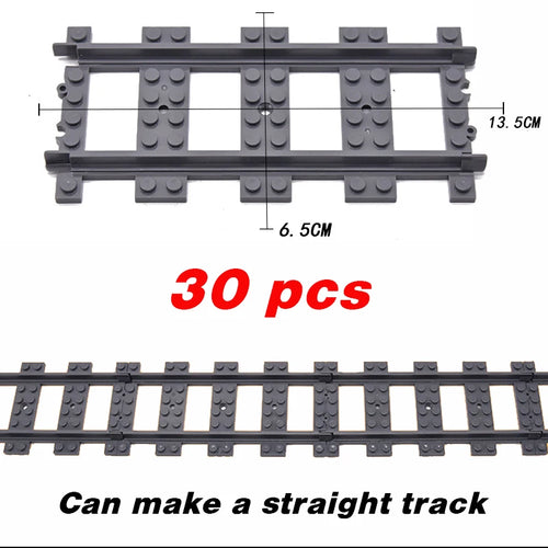 NEW City Trains Flexible Tracks Soft Straight Curved Rails Switch