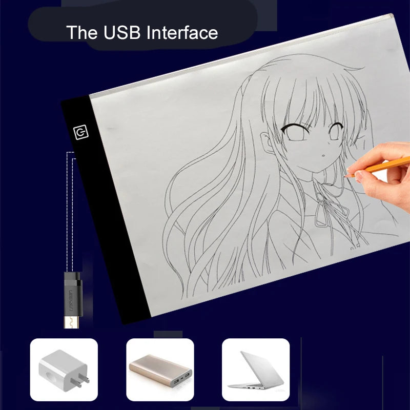 Led Drawing Copy Pad 3 Level Dimmable Board Table Animation Painting