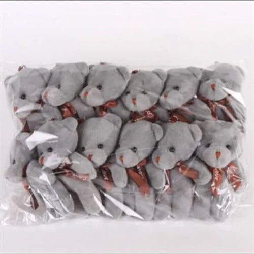 12Pcs/Lot Soft Stuffed Bear Plush Toys Mini Teddy Bear Dolls Toy Small